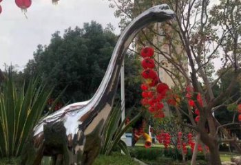 恐龍雕塑通用，花園小品，廣場鏡面恐龍雕塑廠家