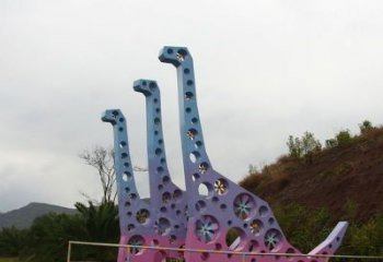 鏤空恐龍雕塑精選，露天雕塑，景觀烤漆恐龍雕塑訂做