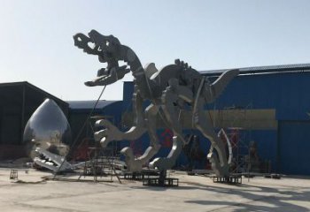 地產(chǎn)恐龍雕塑提供，露天雕塑，恐龍骨架雕塑生產(chǎn)