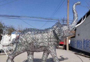 園林大象雕塑供求，鏤空動(dòng)物雕塑，鏤空動(dòng)物雕塑制造商