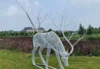 梅花鹿雕塑指用，景觀雕塑，園林燈光梅花鹿雕塑點(diǎn)擊