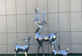 景觀小鹿雕塑服務(wù)商，美陳雕塑，切面小鹿雕塑精選