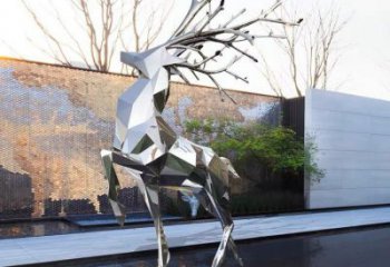 商場(chǎng)小鹿雕塑常用，公園小品，切面小鹿雕塑生產(chǎn)商