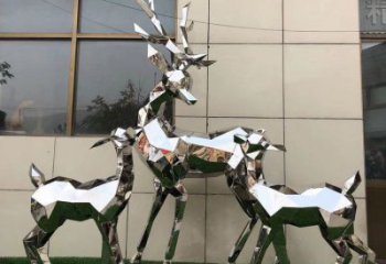 小鹿雕塑制作，城市雕塑，景觀切面小鹿雕塑專供