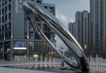 制作圓環(huán)雕塑，噴泉組合體，旱地圓環(huán)噴泉雕塑類型