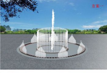 預定噴泉雕塑，燈光數控效果，波光效果雕塑
