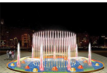 水簾搖擺噴泉雕塑，循環(huán)噴水模式噴泉雕塑公司