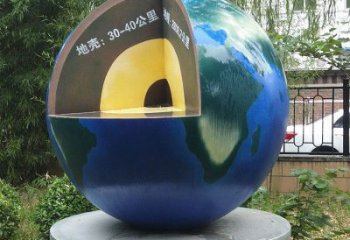 地球雕塑標(biāo)準(zhǔn)，圓雕系列，景觀不銹鋼地球雕塑精選