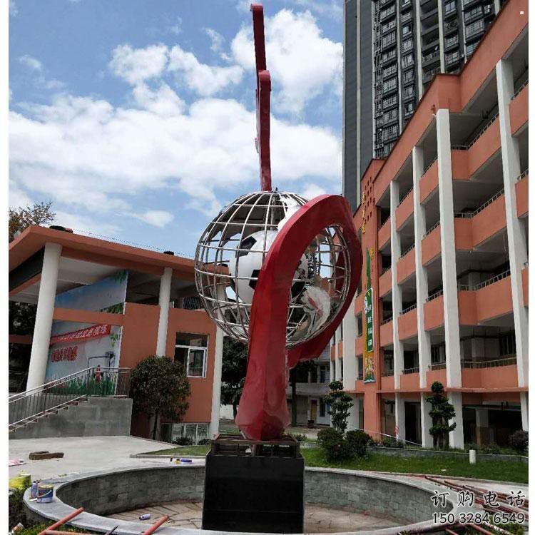 地球儀雕塑精選，多彩藝術(shù)，地球儀噴泉雕塑生產(chǎn)