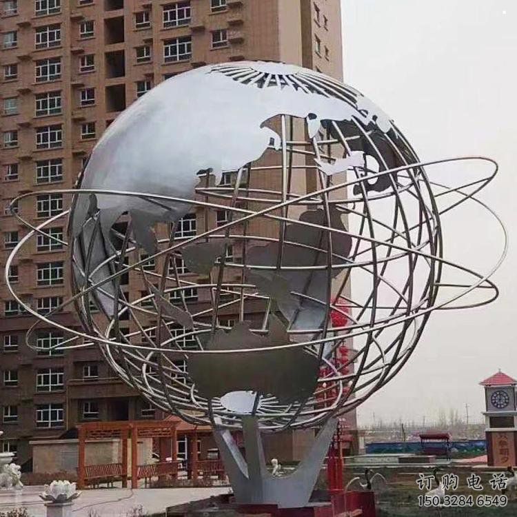 地球儀雕塑點擊，景觀雕塑，現(xiàn)代地球儀雕塑廠家