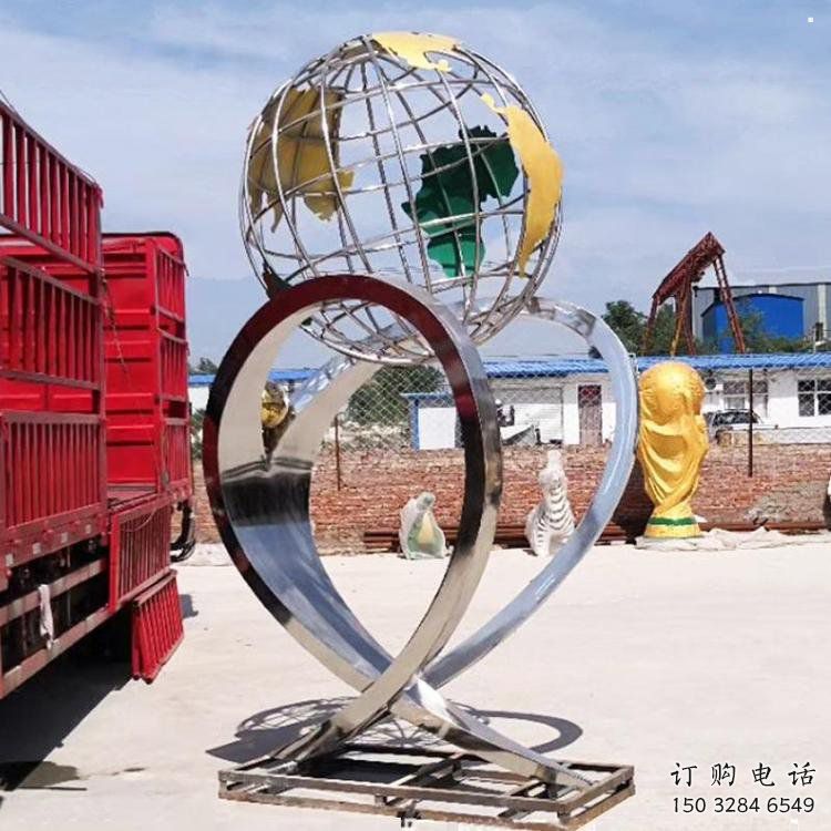 地球儀雕塑供給，戶外雕塑，景觀現(xiàn)代地球儀雕塑選用