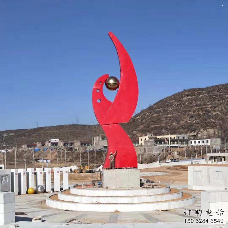 鳳凰雕塑通用，街頭雕塑，幾何抽象鳳凰雕塑標(biāo)準(zhǔn)廠家