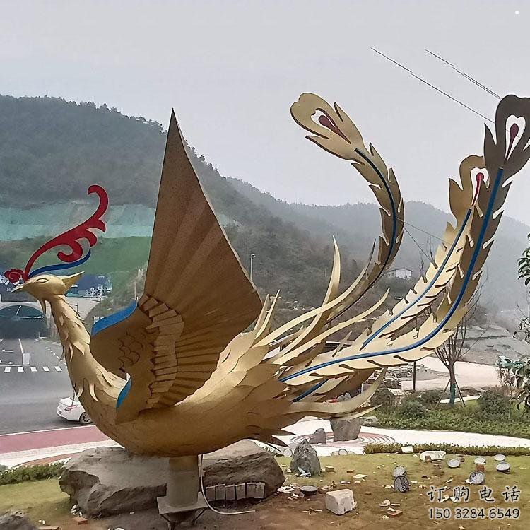 鳳凰雕塑生產(chǎn)商，街頭藝術(shù)，藝術(shù)發(fā)光鳳凰雕塑精選