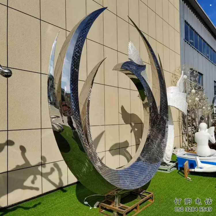 小鳳凰雕塑承接，景區(qū)案例，鳳凰圓環(huán)雕塑廠家