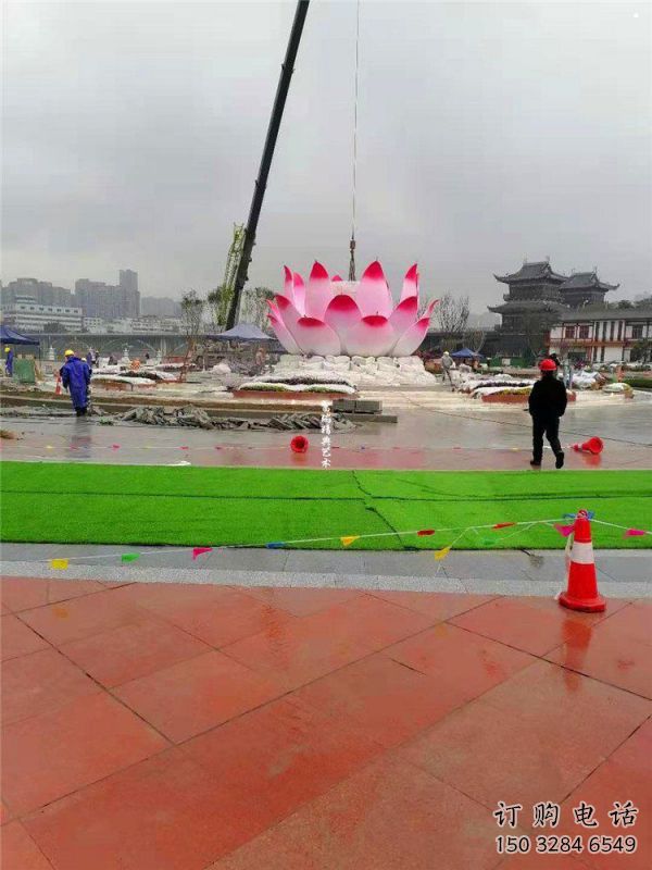 蓮花雕塑特供，美陳雕塑，蓮花噴泉雕塑定制廠家