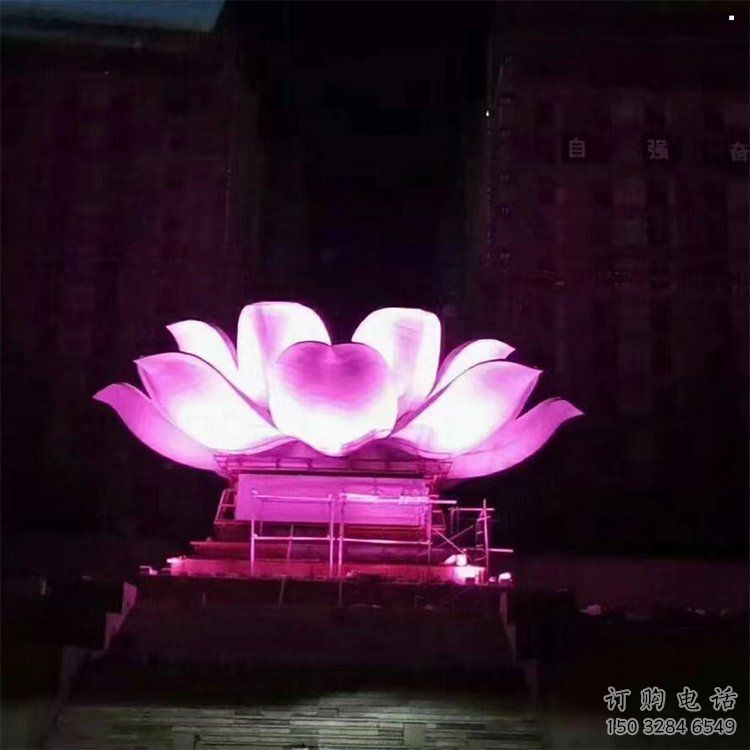 鏤空蓮花雕塑精選，陸地擺件，各類燈光蓮花雕塑廠家
