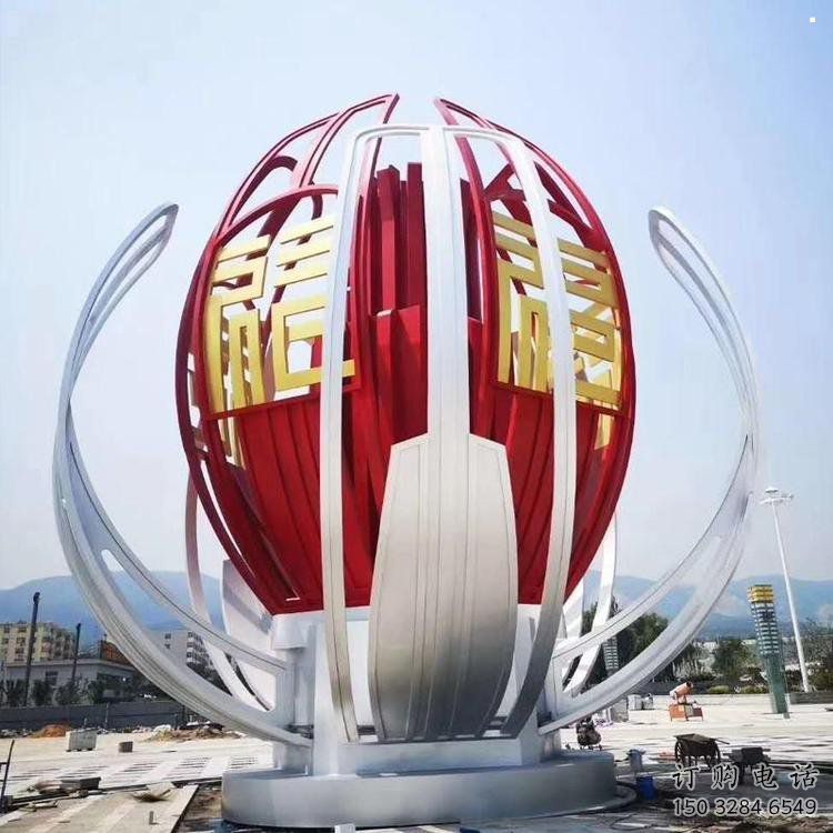 鏤空蓮花雕塑生產(chǎn)商，城市雕塑，燈光蓮花雕塑制造商