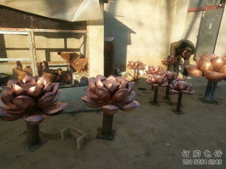 水蓮花雕塑定價(jià)，室外雕塑，水蓮花銅雕塑廠家精品