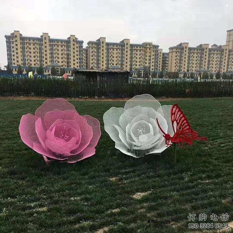 鏤空玫瑰花雕塑精選，廣場系列，鏤空玫瑰花雕塑承接