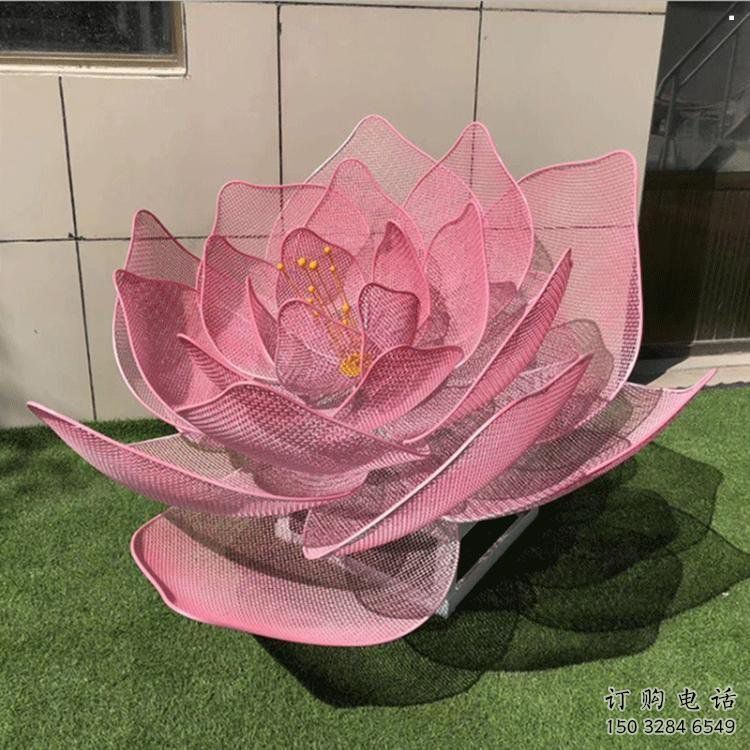 玫瑰花雕塑定做，公園小品，鏤空玫瑰花雕塑廠家制作