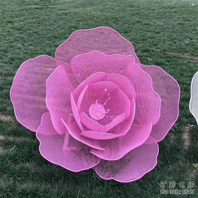 玫瑰花雕塑觀賞型，花園小品，景觀鏤空玫瑰花雕塑精選