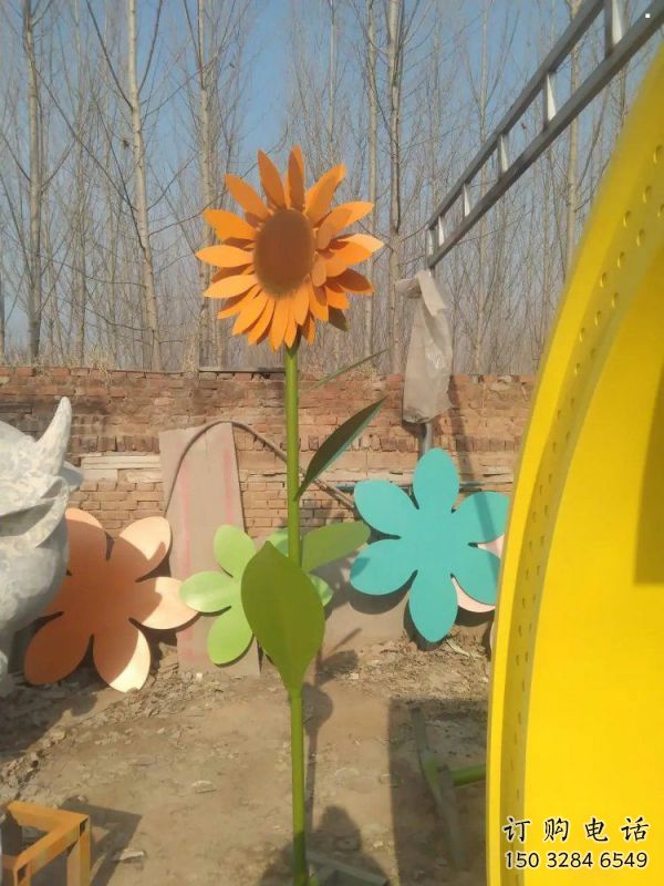園林葵花雕塑精選，陸地擺件，公園葵花雕塑精品