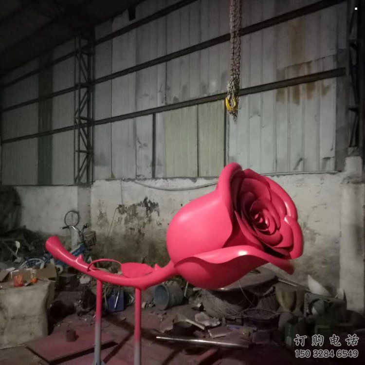 商業(yè)街玫瑰雕塑