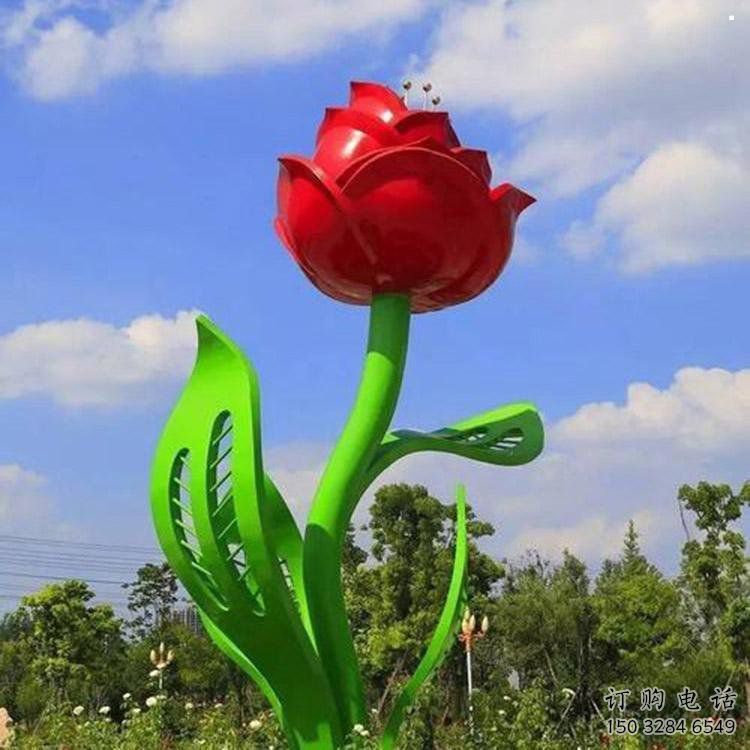 月季雕塑精品，圓雕體系，景區(qū)月季花朵雕塑選定