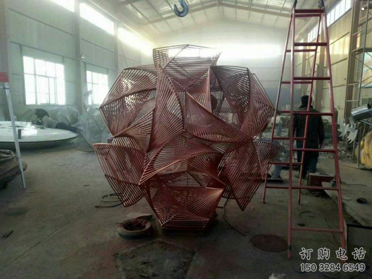 花球雕塑精品，景觀雕塑，不銹鋼花球雕塑生產(chǎn)商