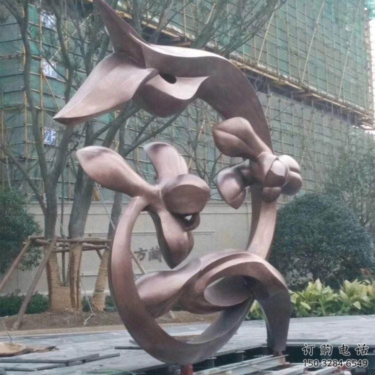 蘭花雕塑承接，歐式風(fēng)格，廣場(chǎng)蘭花花朵雕塑精選