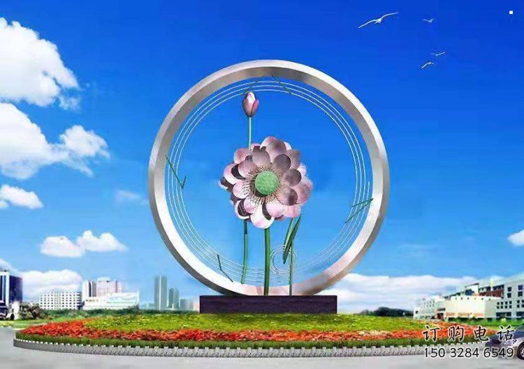 蘭花雕塑指用，景觀雕塑，園林蘭花花朵雕塑點(diǎn)擊
