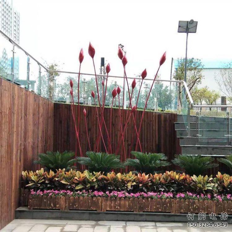 花朵雕塑制作通用，廣場雕塑，郁金香花朵雕塑廠家