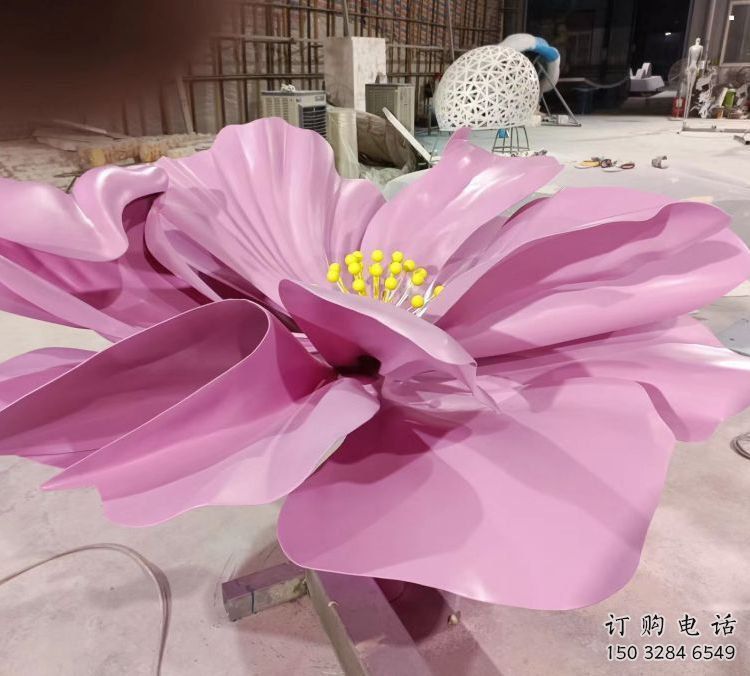 牡丹花雕塑通用，花園小品，不銹鋼牡丹花雕塑廠家優(yōu)價