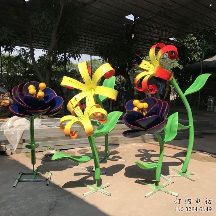 蘭花雕塑供求，露天雕塑，不銹鋼蘭花雕塑制作廠(chǎng)家