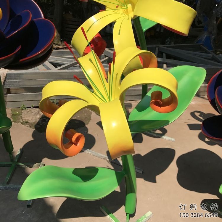 蘭花雕塑精選，街道標(biāo)識(shí)，不銹鋼蘭花雕塑指用廠家