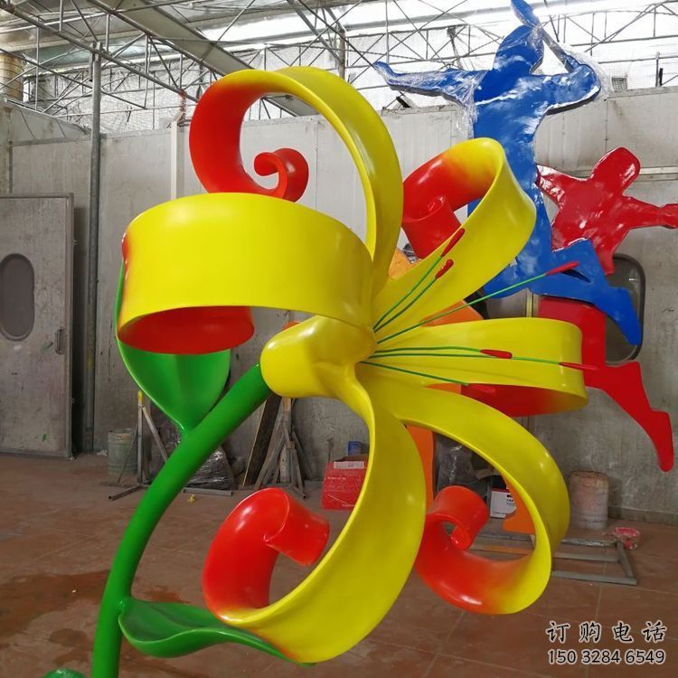 蘭花雕塑批發(fā)，美陳雕塑，不銹鋼蘭花雕塑標(biāo)準(zhǔn)