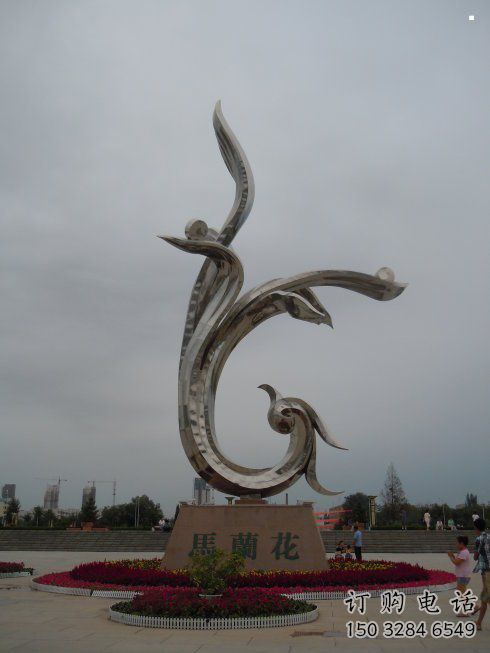 大型商場(chǎng)蘭花雕塑 大型商場(chǎng)蘭花雕塑