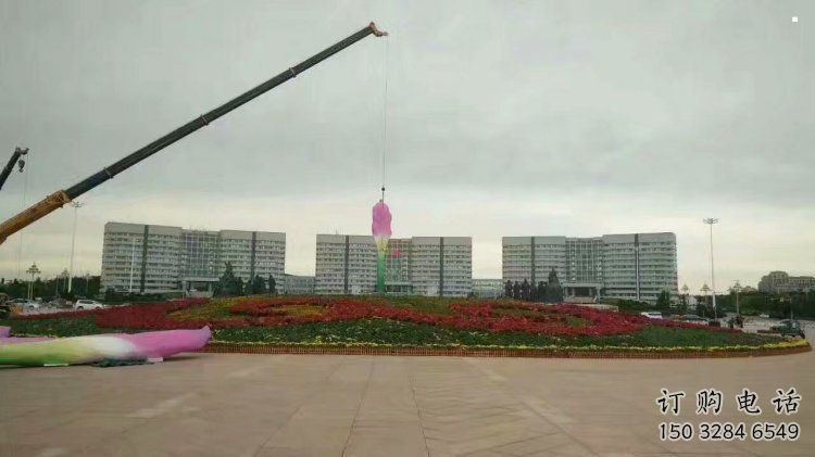 鑄造蘭花雕塑