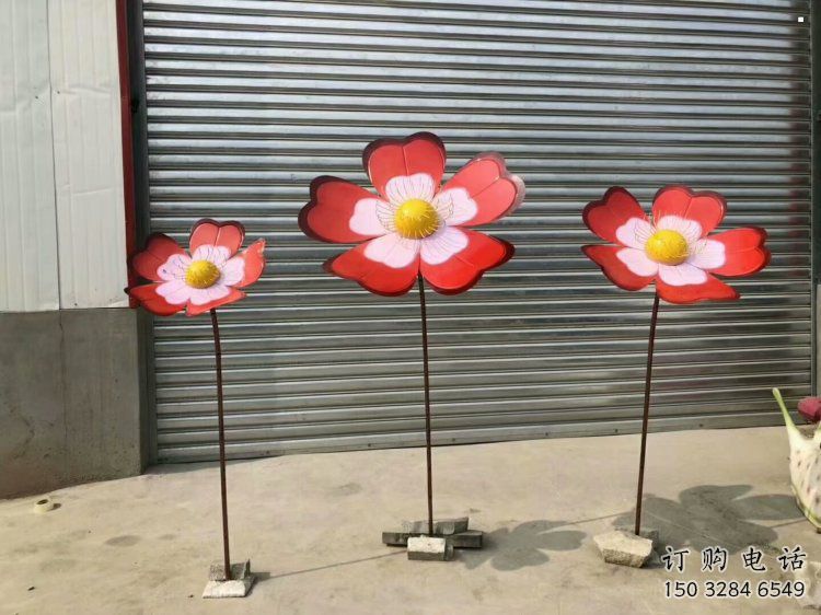 風(fēng)車花雕塑優(yōu)選，多彩藝術(shù)，不銹鋼風(fēng)車花雕塑廠家選用