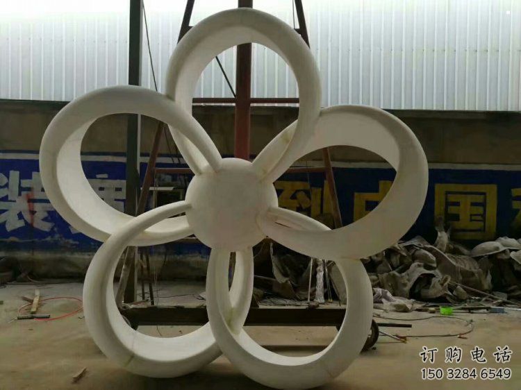 金銀花雕塑廠家，廣場系列，不銹鋼金銀花雕塑供需