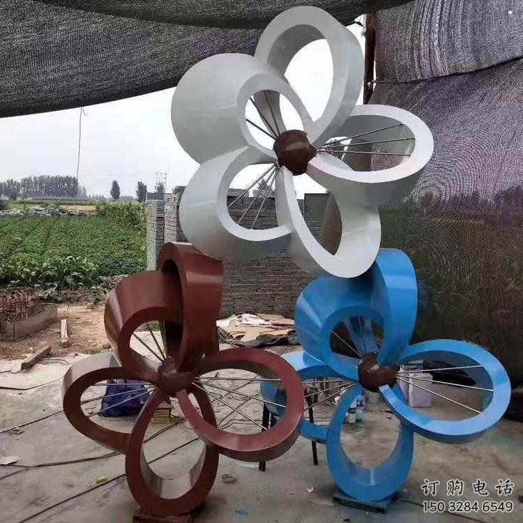 金銀花雕塑生產廠家，廣場系列，不銹鋼金銀花雕塑優(yōu)選