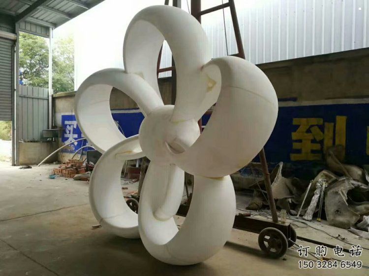 金銀花雕塑生產(chǎn)，廣場雕塑，不銹鋼金銀花雕塑廠家