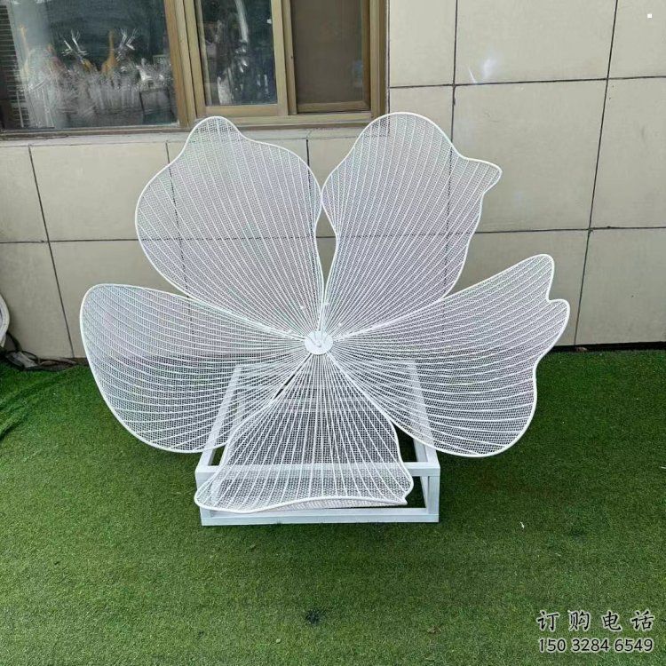 梨花雕塑常用，景觀概念，不銹鋼梨花雕塑擺件供求