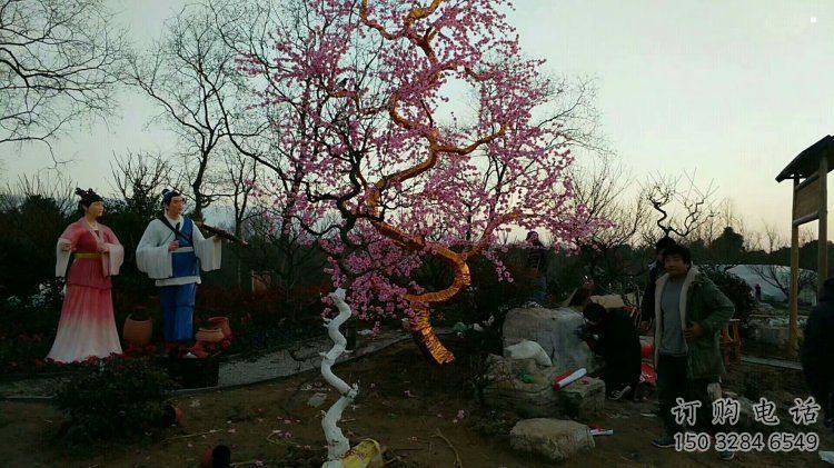 景區(qū)梅花雕塑供給，廣場(chǎng)雕塑，戶外梅花雕塑供求