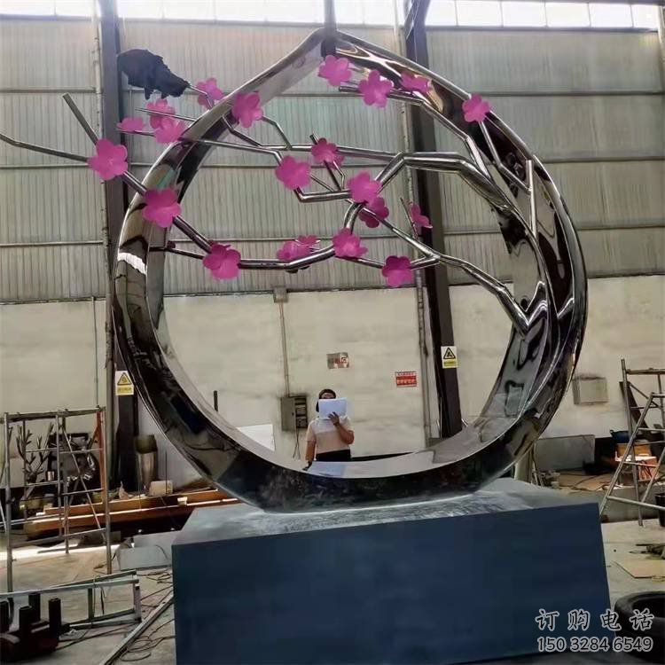 社區(qū)梅花雕塑常用，景觀概念，梅花雕塑異型展品