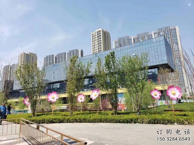 杏花雕塑訂做，公園雕塑，不銹鋼杏花雕塑生產(chǎn)商