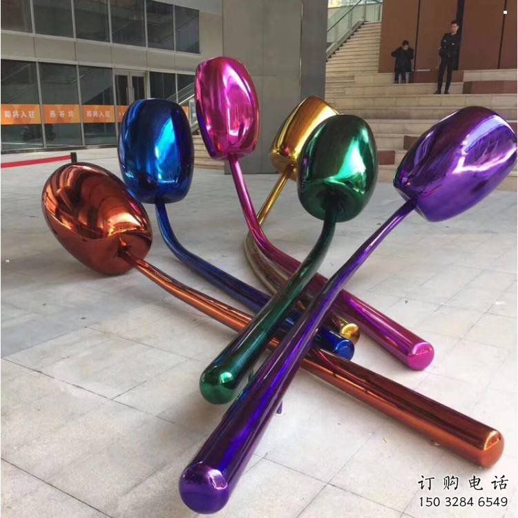郁金香雕塑供應(yīng)，多彩藝術(shù)，不銹鋼郁金香雕塑廠家