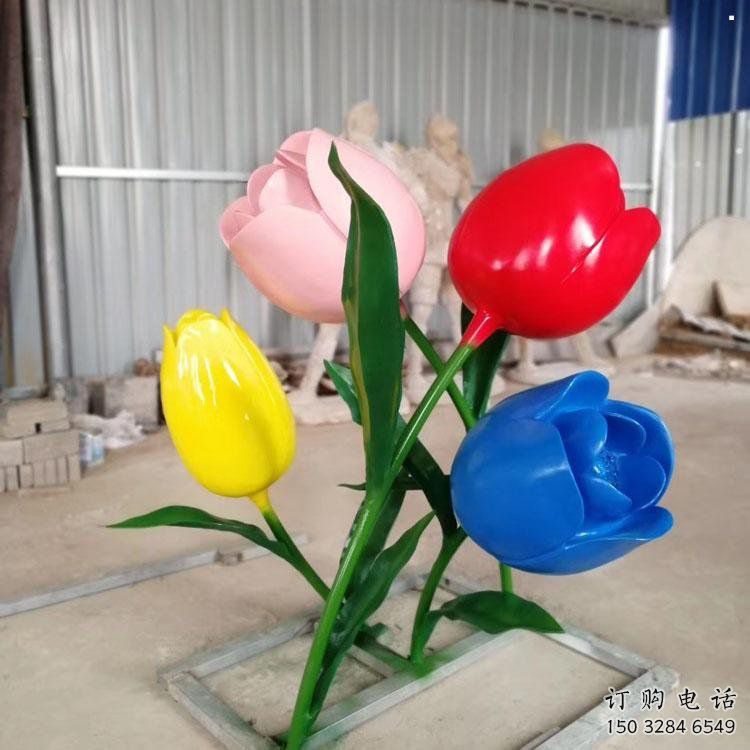 郁金香雕塑展品，公園小品，不銹鋼郁金香雕塑生產(chǎn)商