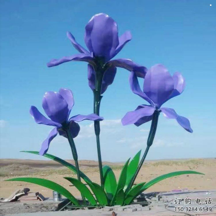金屬紫丁香雕塑承接，陸地擺件，廣場紫丁香雕塑制造商