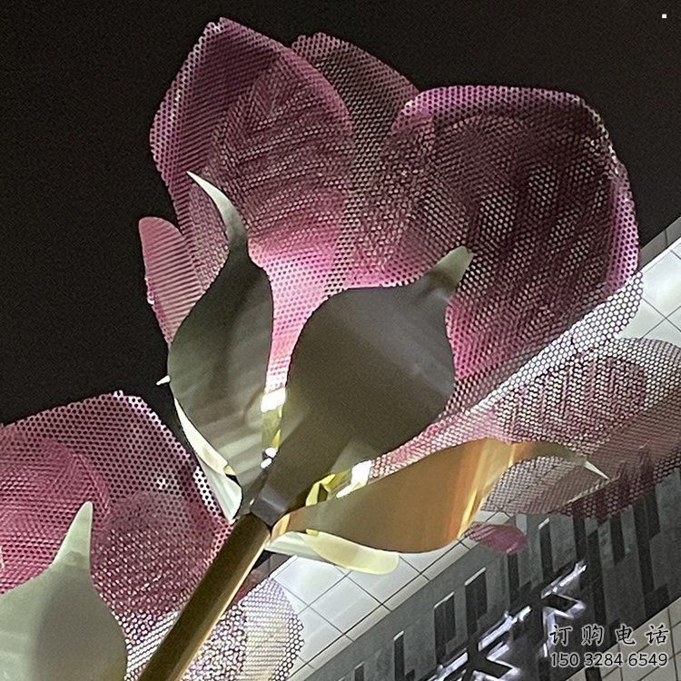 金屬紫丁香雕塑制造商，鋼管組合，公共紫丁香雕塑優(yōu)選